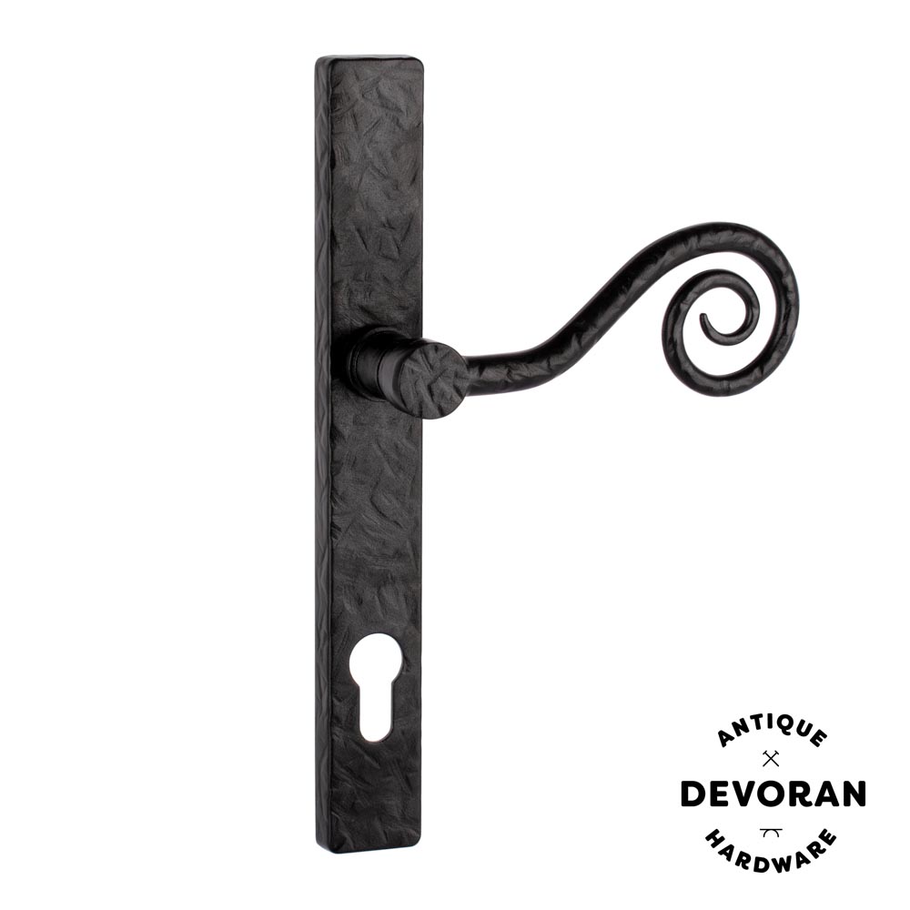Devoran Monkey Tail Door Handle - Black (Right Hand) - (Sold in Pairs)